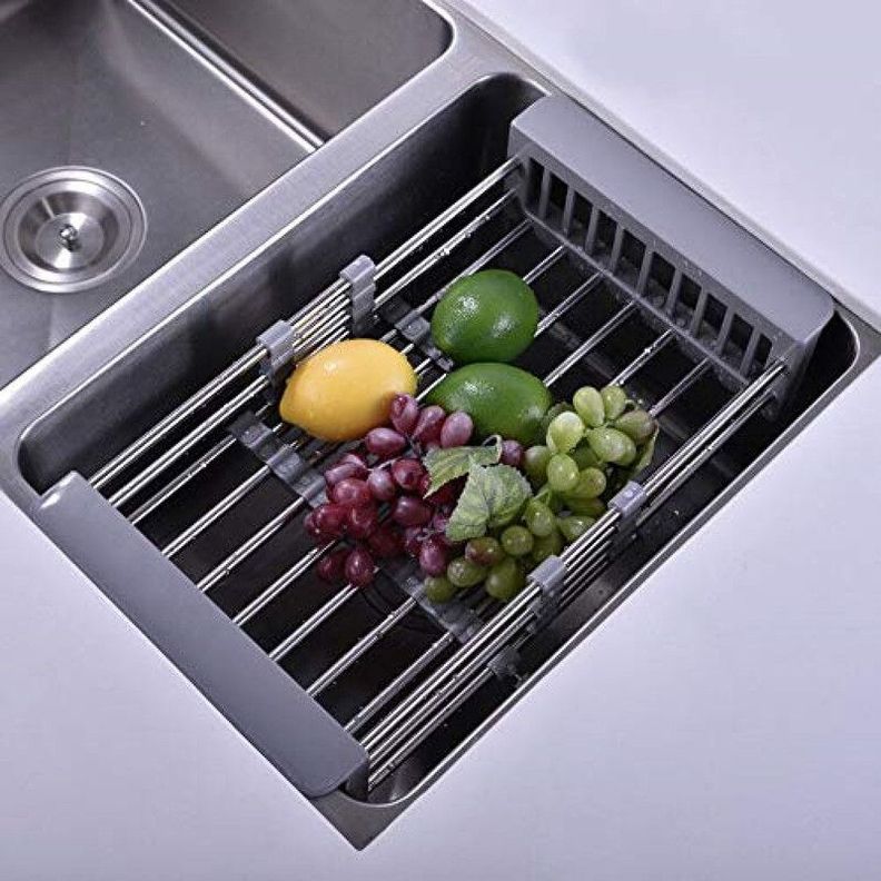 Escurridor Rejilla Expansible Secaplatos Frutas Verduras Lau-4