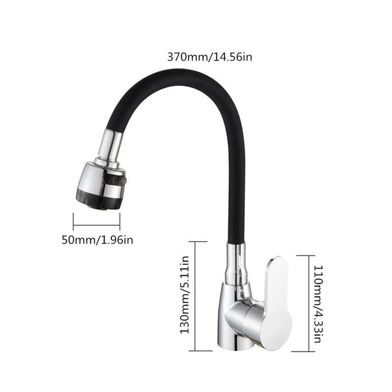 Grifo Agua Cocina Mezclador Fría Caliente Monomando Rondon-1
