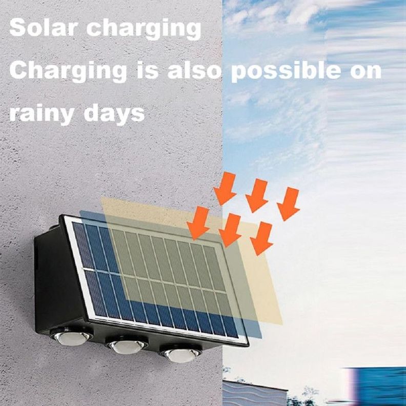 Reflector Solar Pared Led Exteriores Impermeable Rondon-2
