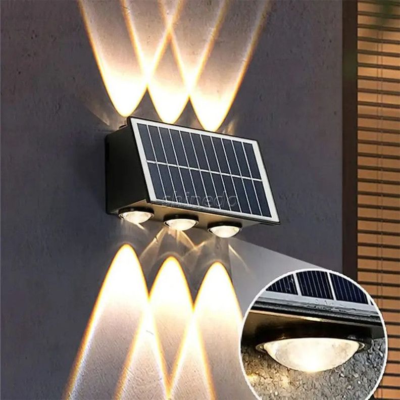 Reflector Solar Pared Led Exteriores Impermeable Rondon-6