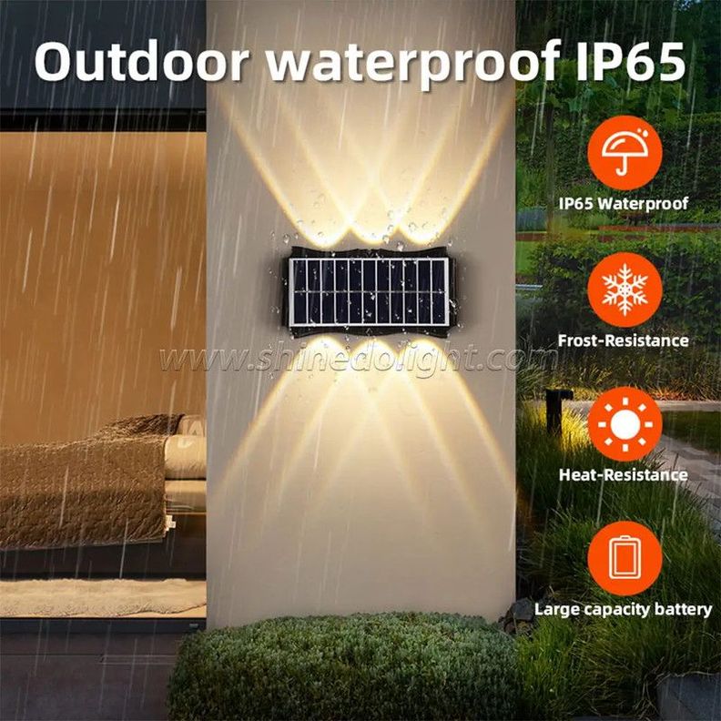 Reflector Solar Pared Led Exteriores Impermeable Rondon-7