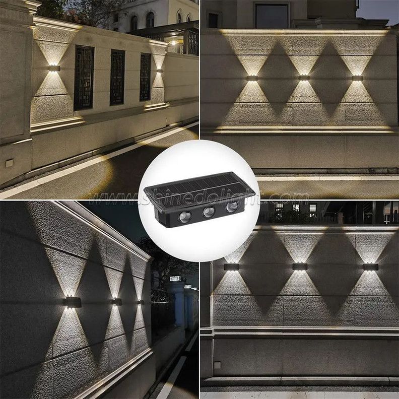 Reflector Solar Pared Led Exteriores Impermeable Rondon-8