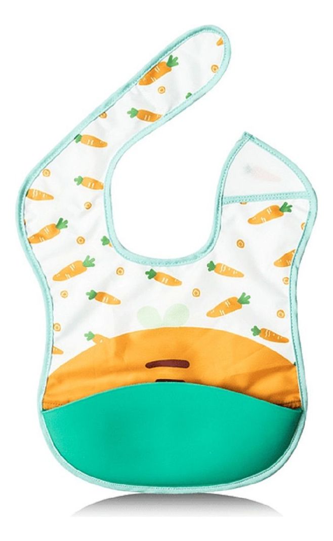 Set 2 Baberos Silicona Impermeable Bandeja Recolectara Lau-0