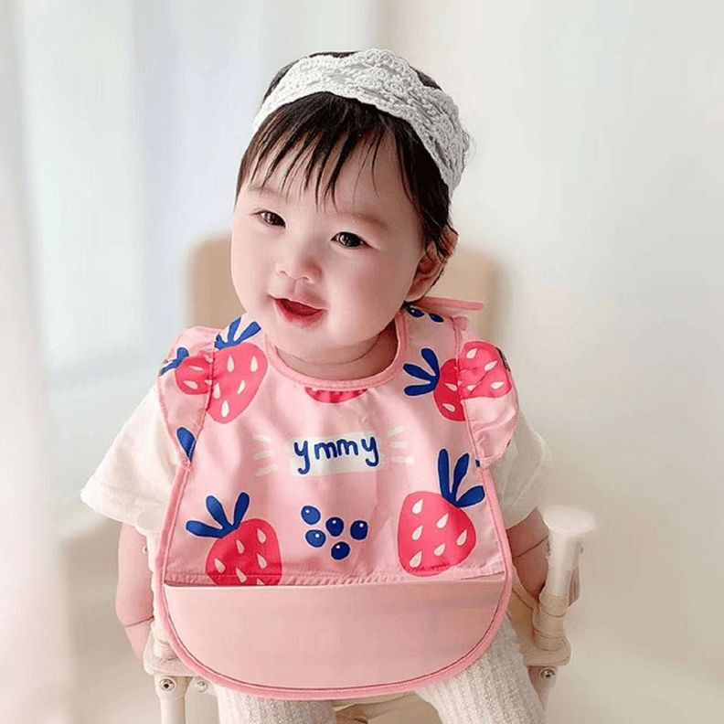 Set 2 Baberos Silicona Impermeable Bandeja Recolectara Lau-5