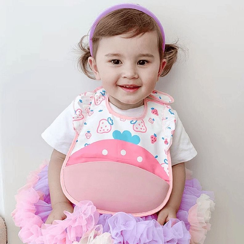 Set 2 Baberos Silicona Impermeable Bandeja Recolectara Lau-6