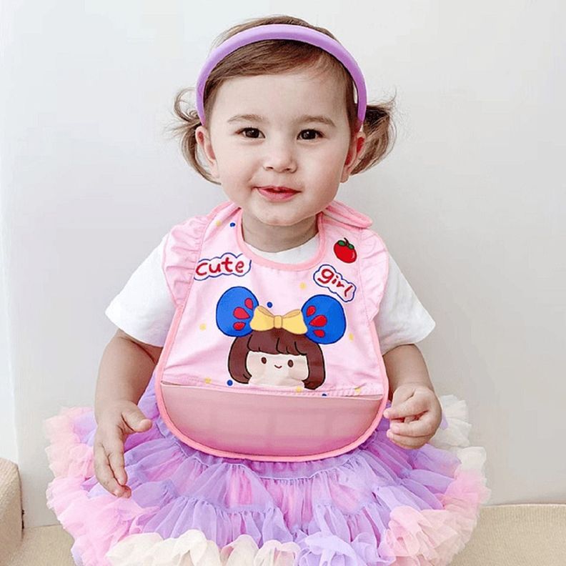 Set 2 Baberos Silicona Impermeable Bandeja Recolectara Lau-8
