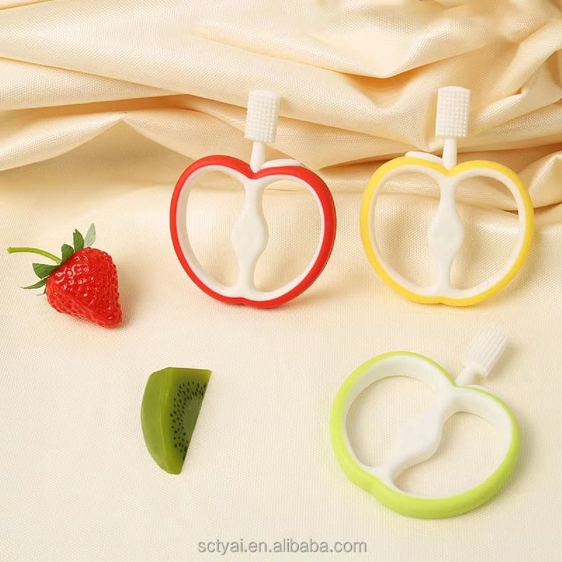 Set 4 Mordedor Cepillo Silicona Encias Bebes Comodo Lau-3