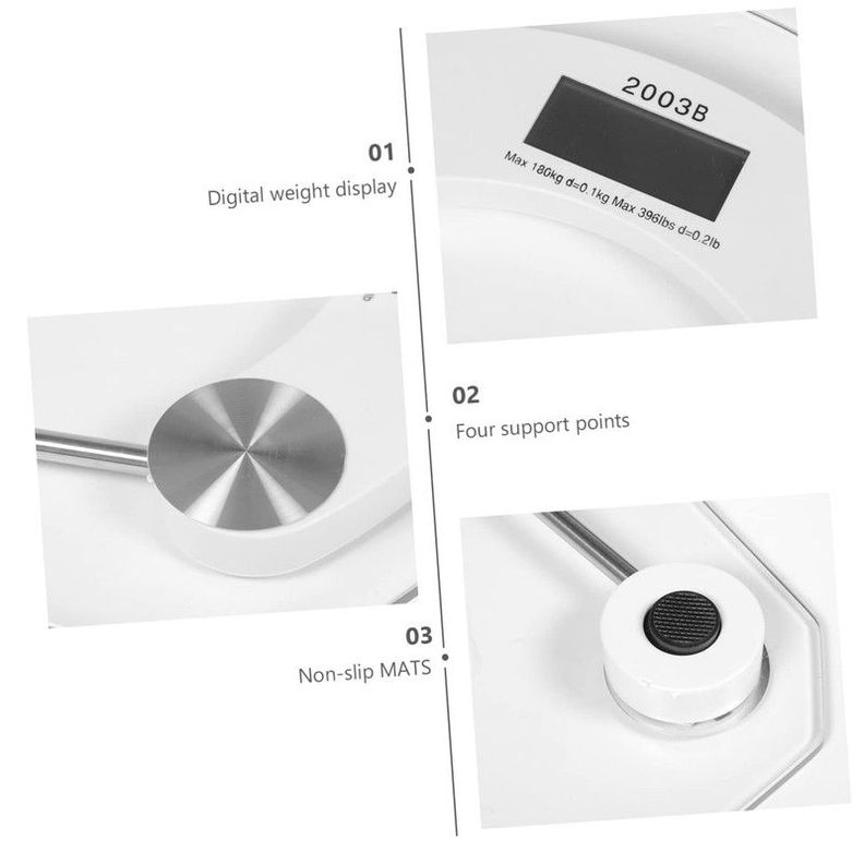 Básculas Digitales Cuerpo Electrónico Peso Grasa Rondon-3
