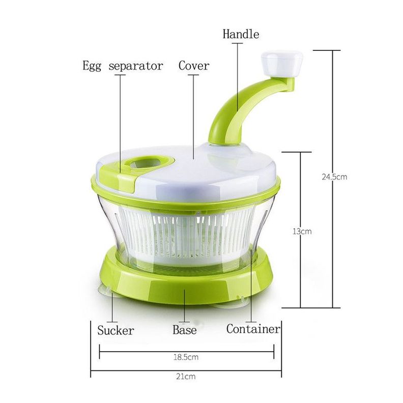 Cortador Verduras Manual Alimentos Mezclador Rondon-2