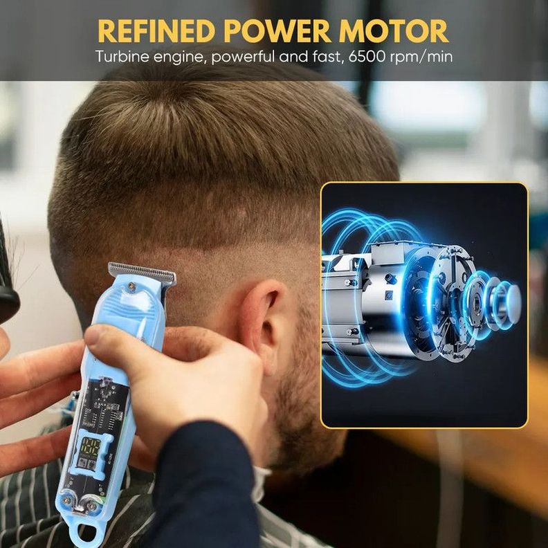 Maquina Afeitar Barba Cabello Recargable Barbero Hombres Lau-6