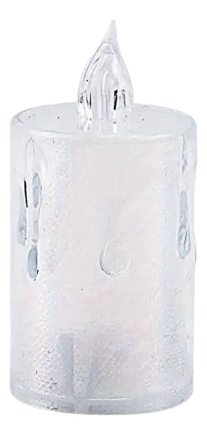 Set 9 Velas Decorativas LED Cristal Acrílico Sin Llama Jhn-0