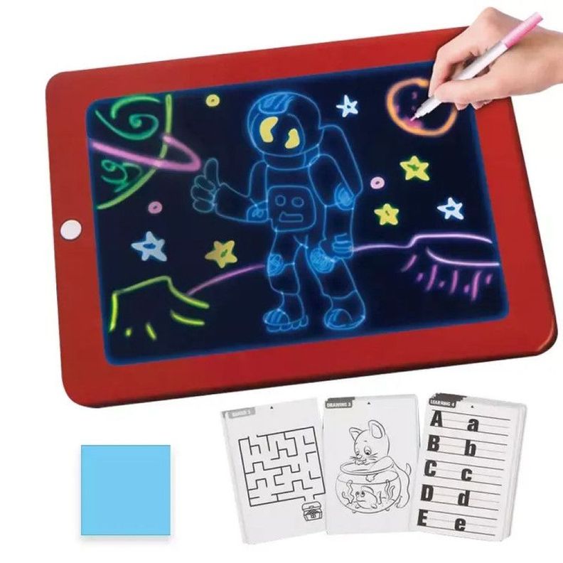 Pizarra Magica Dibujo Neon Magic Pad Niño Diversion Rondon-0