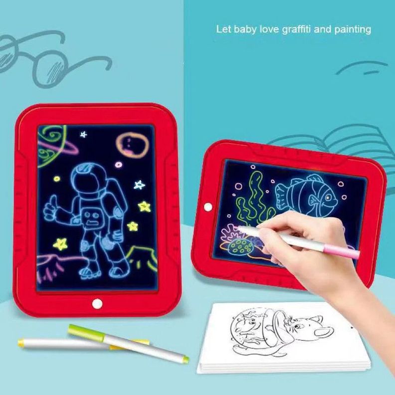 Pizarra Magica Dibujo Neon Magic Pad Niño Diversion Rondon-2