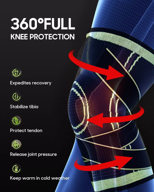 Rodillera Compresion Bandas Elasticas Deporte Ejercicio Lau-5