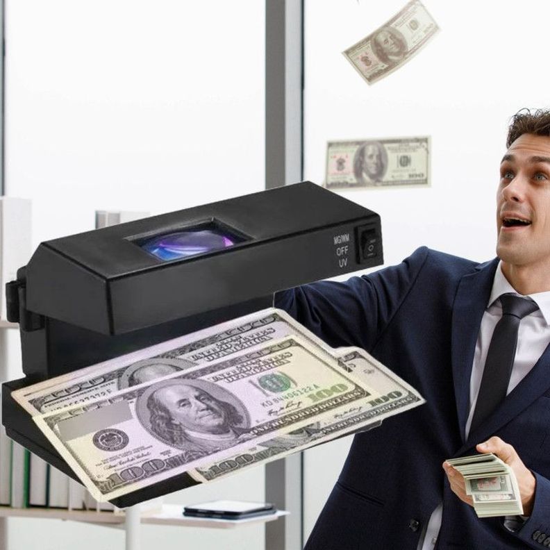 Detector Probador De Billetes Falsos Luz Ultravioleta Uv Lau-5