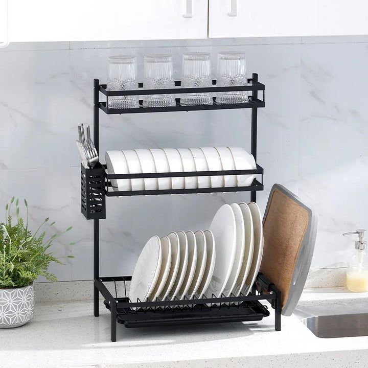 Escurridor Platos Sistema Almacenamiento Cocina Secar Rondon-1