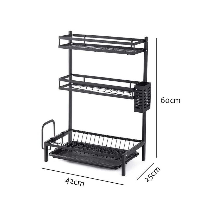 Escurridor Platos Sistema Almacenamiento Cocina Secar Rondon-2
