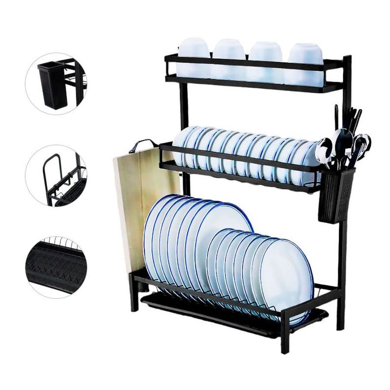 Escurridor Platos Sistema Almacenamiento Cocina Secar Rondon-4