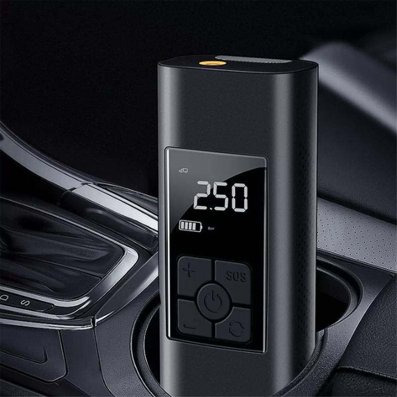 Compresor Portátil 12v Neumaticos Powerbank Linterna Lau-5