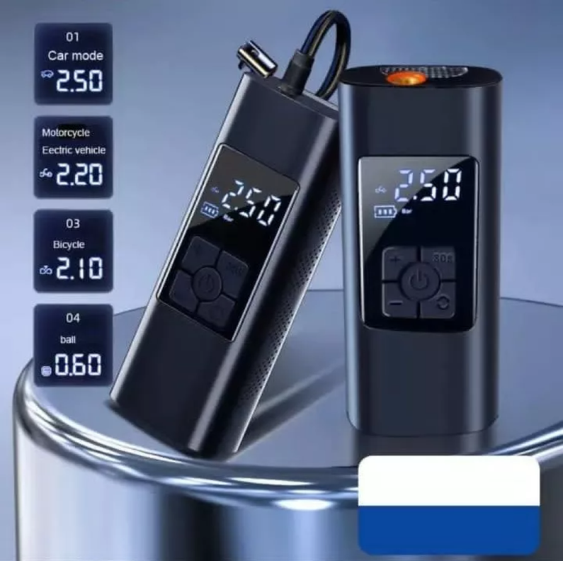 Compresor Portátil 12v Neumaticos Powerbank Linterna Lau-7