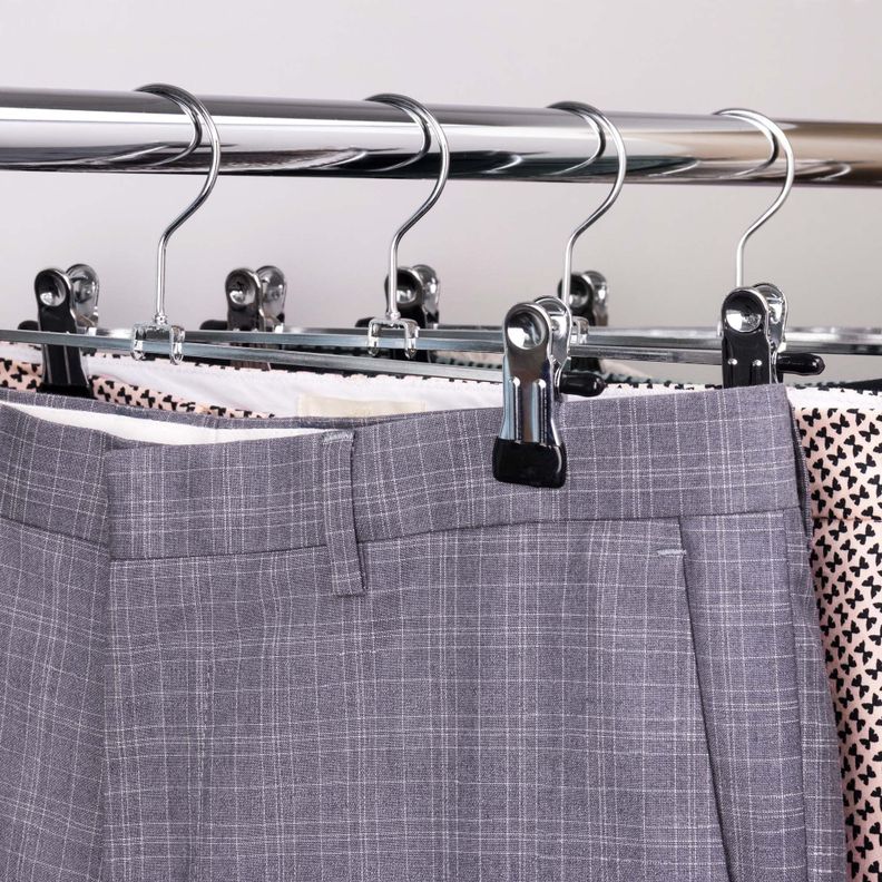 Clip Falda Pantalones Perchas Para Cinturones 10 Unid Rondon-7