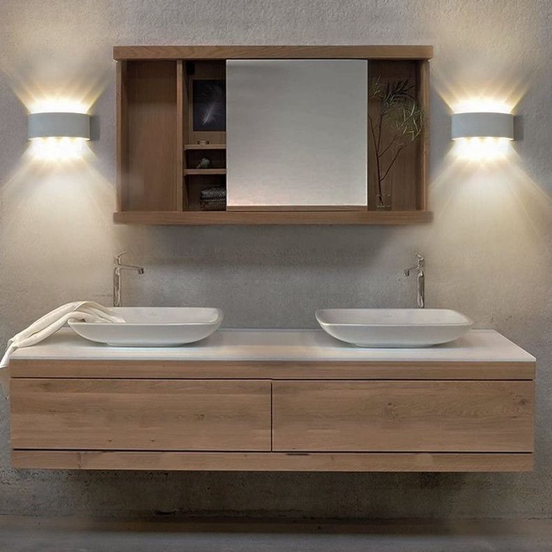 Aplique 8 Focos Blanco  LED Exteriores Pared Luz Calida Lau-2