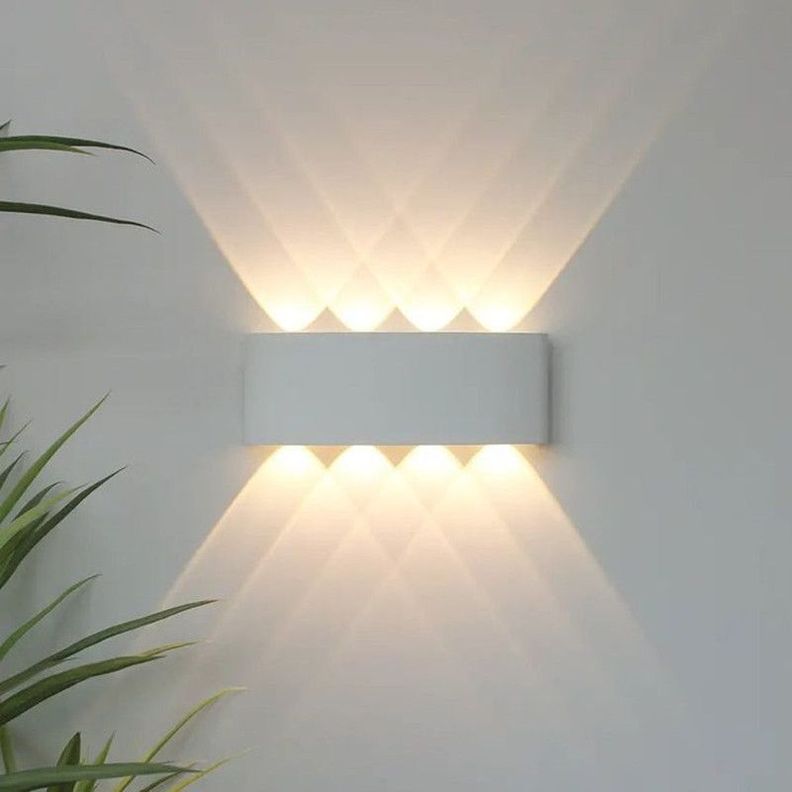 Aplique 8 Focos Blanco  LED Exteriores Pared Luz Calida Lau-6