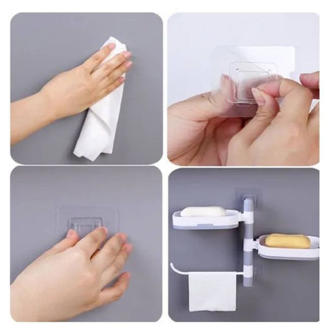 Estante Jabón Pared Multiuso Bandeja Baño Jabonera Rondon-4