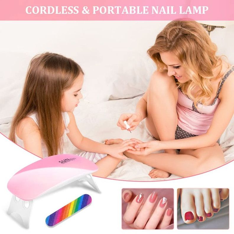 Mini Lampara Secador LED UV Uñas Gel Portatil USB Lau-4