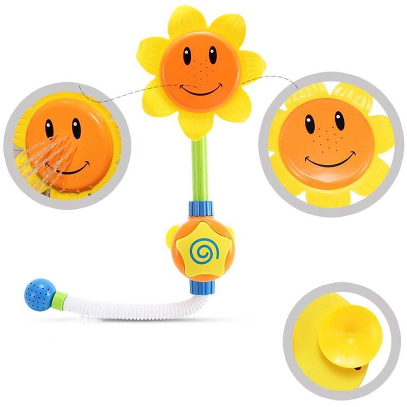 Juguete Regadera Bebe Girasol Rociado Agua Baño Ducha Rondon-2