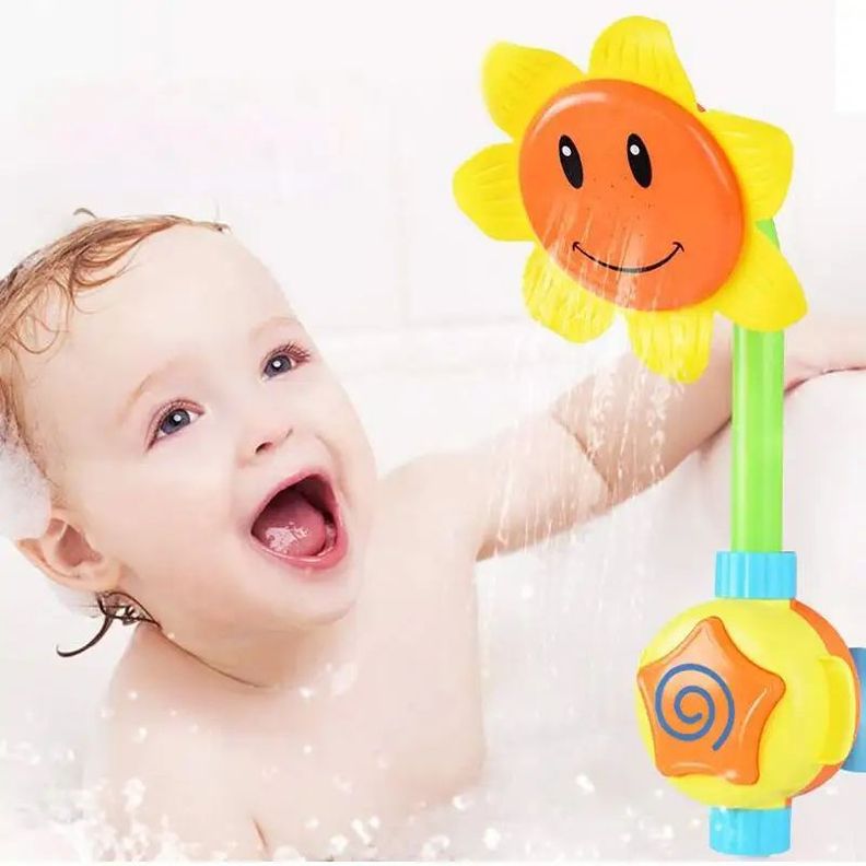 Juguete Regadera Bebe Girasol Rociado Agua Baño Ducha Rondon-3