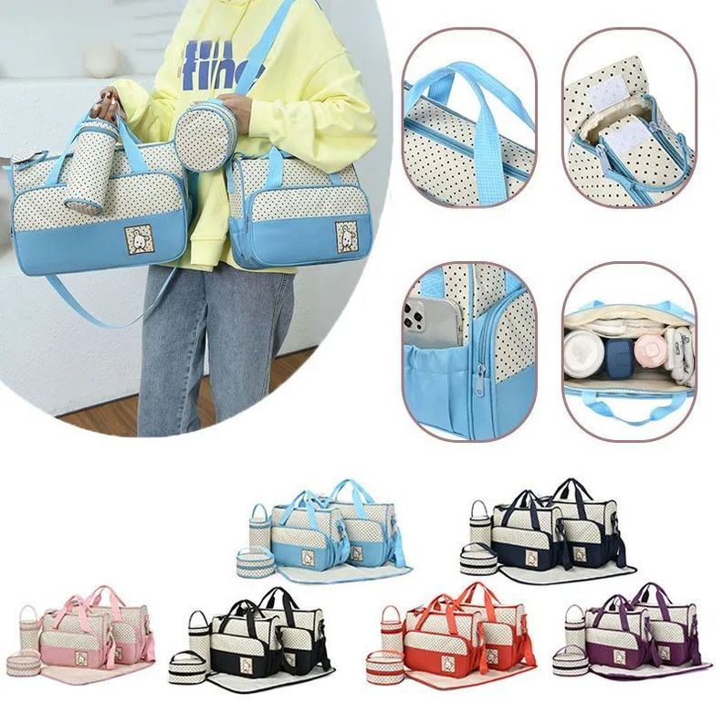 Pañalera Bolso Materno Práctico Moda Bebe Portátil Rondon-7