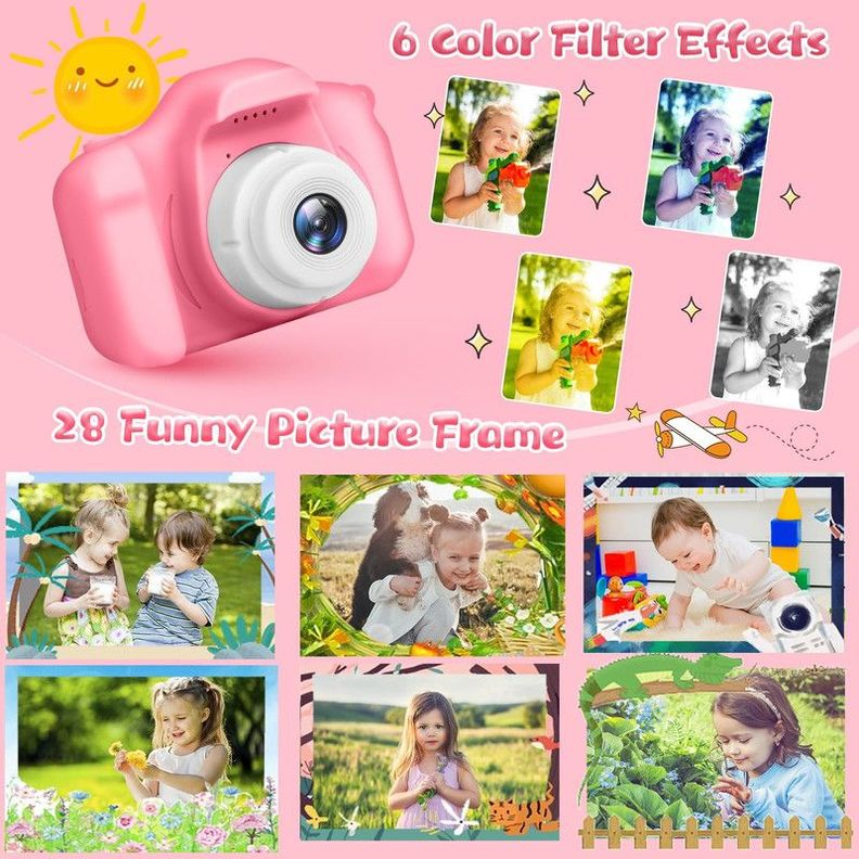 Camara Grabadora Portatil Niños Fotos HD Selfies Lau-1