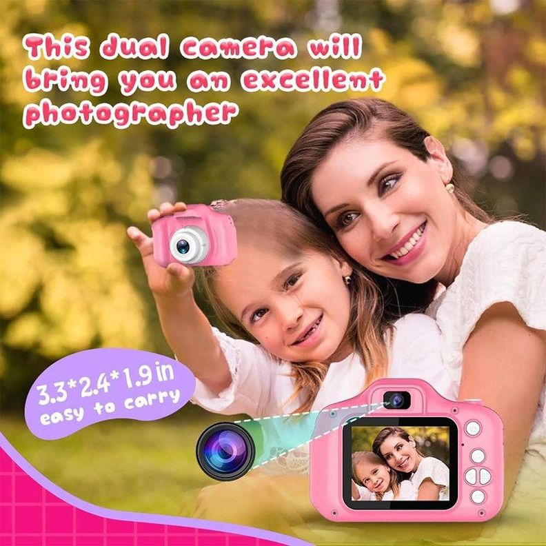 Camara Grabadora Portatil Niños Fotos HD Selfies Lau-3
