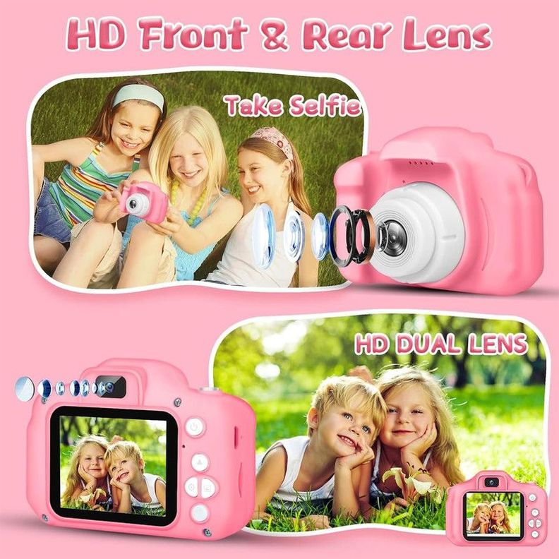 Camara Grabadora Portatil Niños Fotos HD Selfies Lau-5