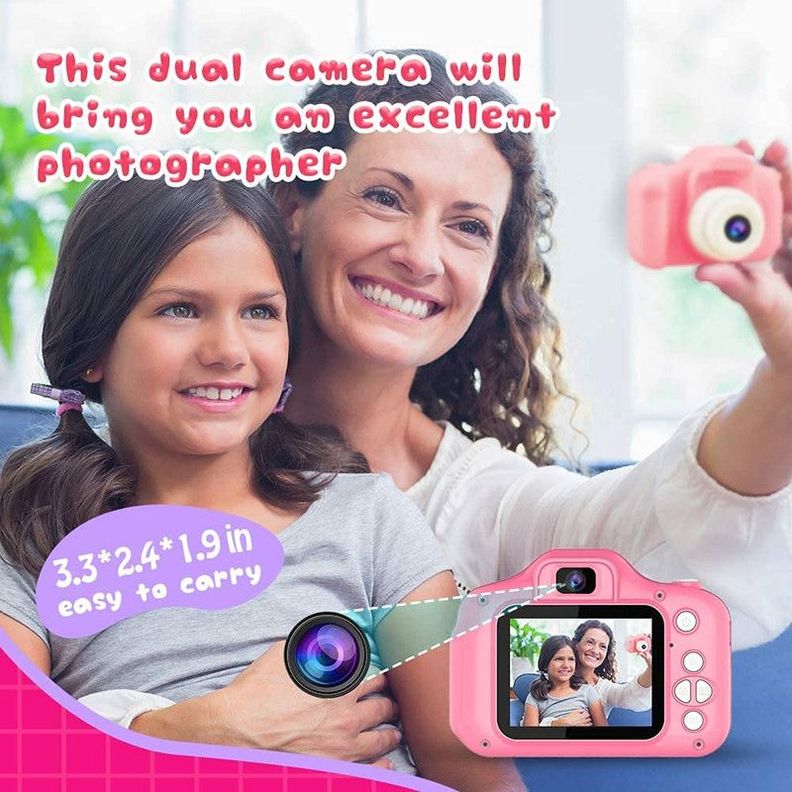 Camara Grabadora Portatil Niños Fotos HD Selfies Lau-7