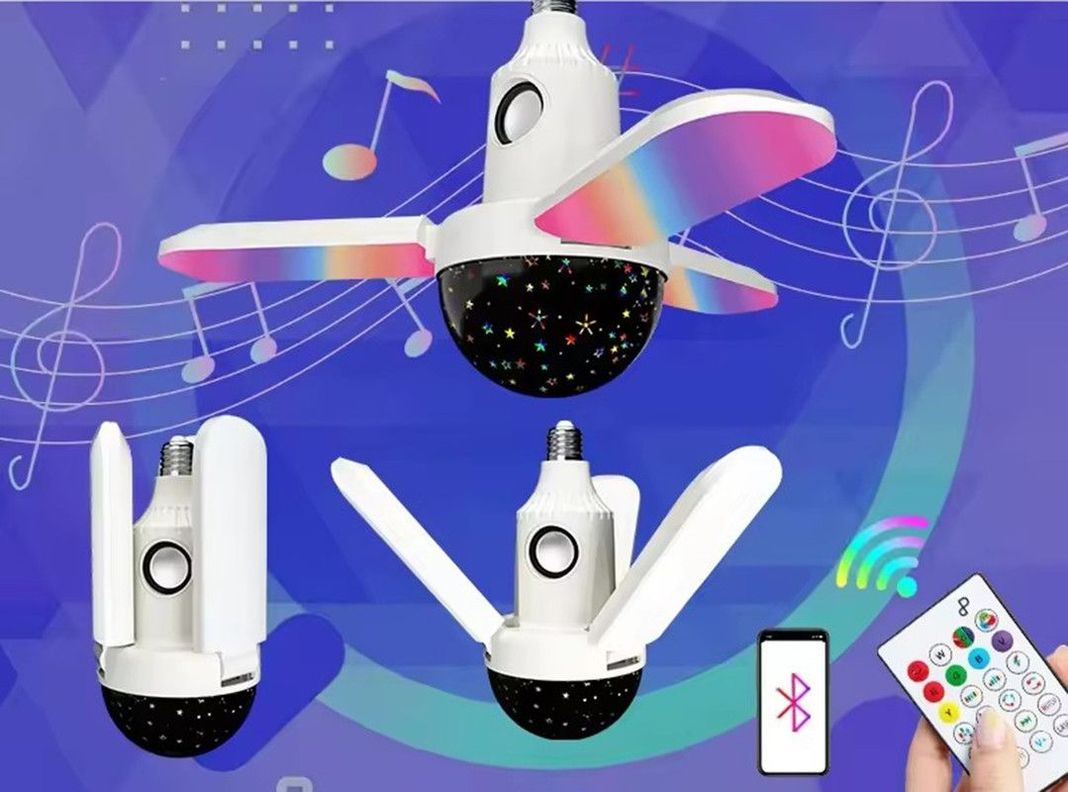 Lámpara Techo LED Musica Inalámbrica Luz Nocturna RGB Lau-0