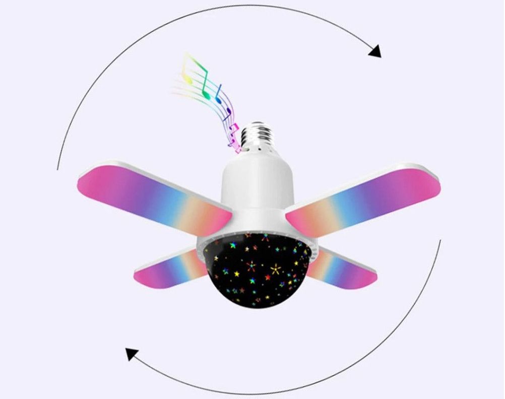 Lámpara Techo LED Musica Inalámbrica Luz Nocturna RGB Lau-1