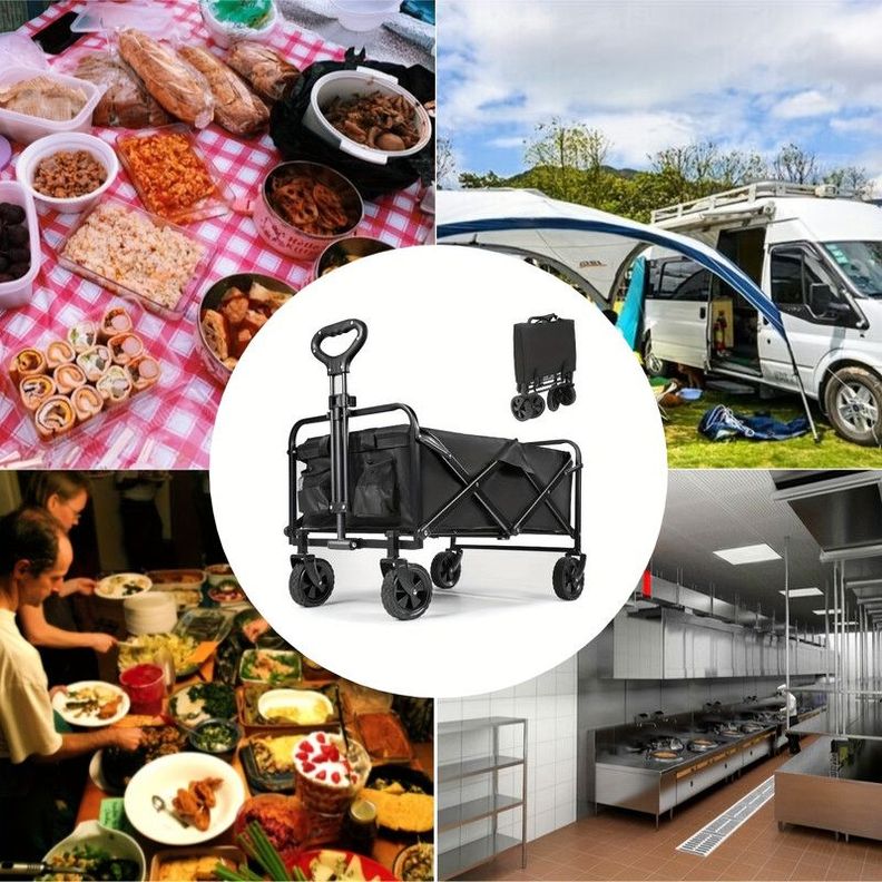 Carro Vagon Transportar Ajustable Tela Portatil Comodo Jer-5