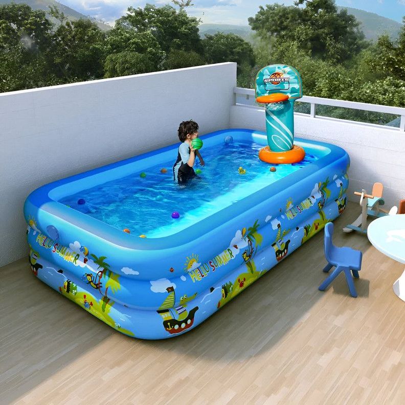 Piscinas Inflables Bomba Niños Adultos Exterior Suelo Rondon-6