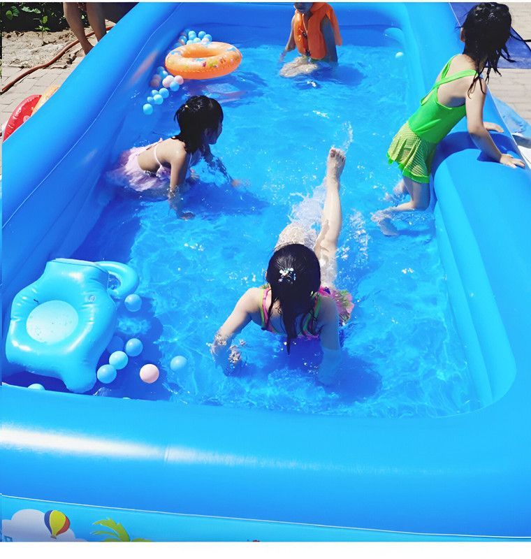 Piscinas Inflables Bomba Niños Adultos Exterior Suelo Rondon-7