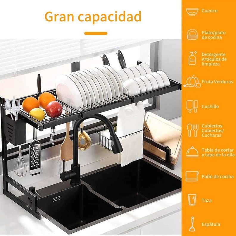 Secaplatos Fregadero Escurridor Secado Organizador Rondon-1