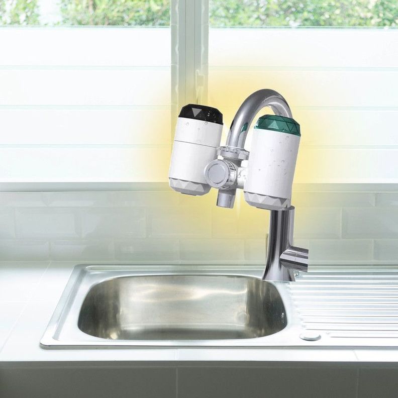 Grifo Calentador Agua Purificador Cocina Baño Caliente Lau-4