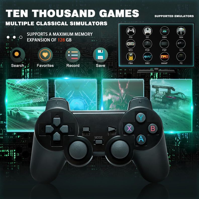 Consola Videojuego Retro Controles Inalambricos Lau-5