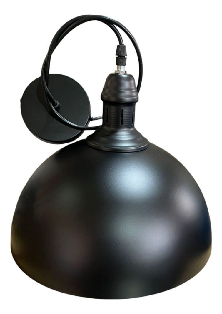LÁMPARA COLGANTE Pantalla Metal Estilo Retro Industrial-0