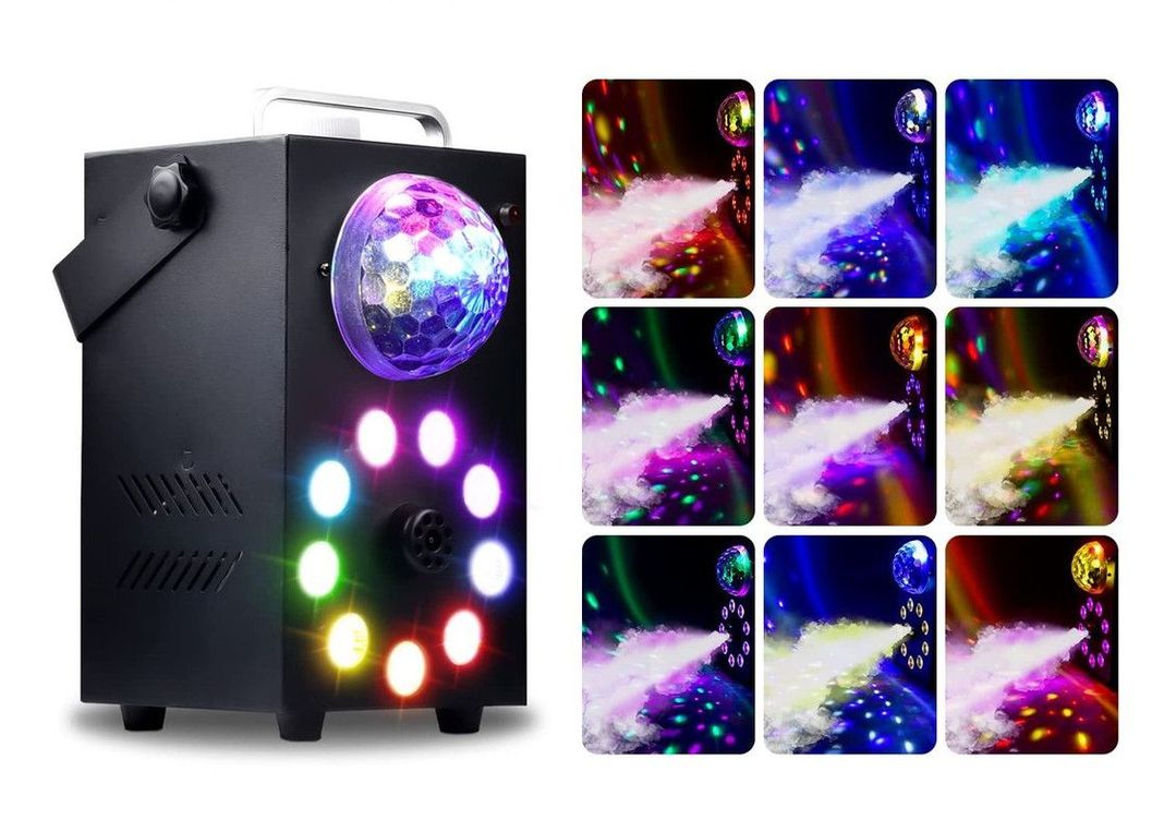 Maquina Humo Niebla Luces LED Escenario DJ Control Lau-2