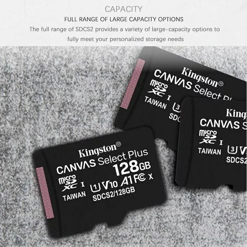 Micro SD 128GB Canvas A1 clase 10 100MB Rondon-4