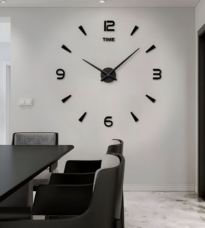 Reloj Pared Grande Moderno 3D Acrílico Decoración Hogar Jhn-2