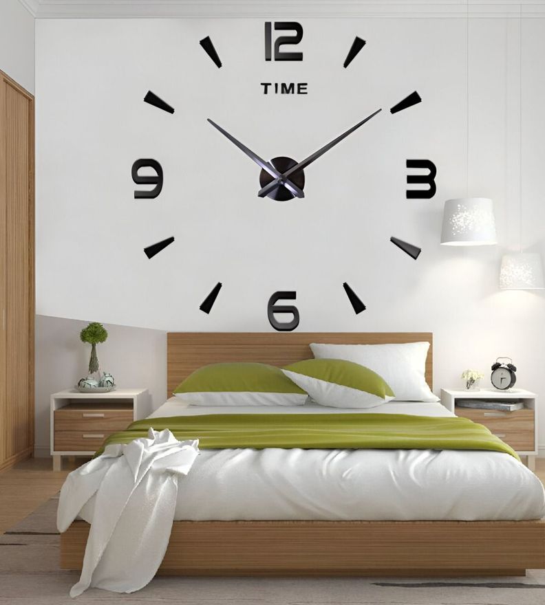 Reloj Pared Grande Moderno 3D Acrílico Decoración Hogar Jhn-3