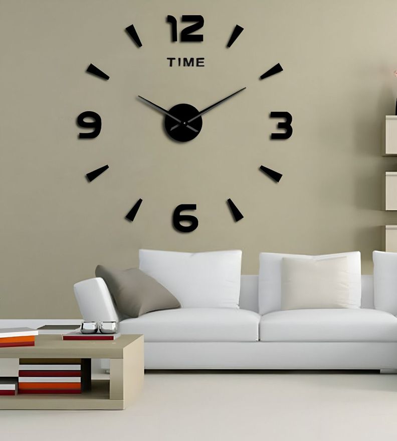 Reloj Pared Grande Moderno 3D Acrílico Decoración Hogar Jhn-5